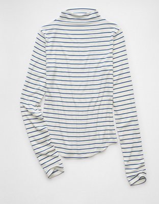 AE Soft  Sexy Long-Sleeve Mock Neck T-Shirt