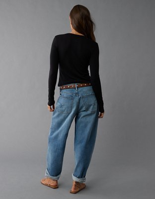 AE Long-Sleeve Button-Up T-Shirt