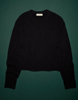 AE77 Premium Oversized Cropped Cashmere Sweater