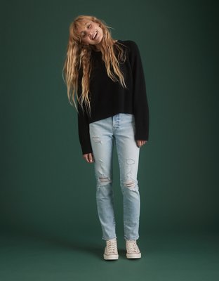 AE77 Premium Oversized Cropped Cashmere Sweater