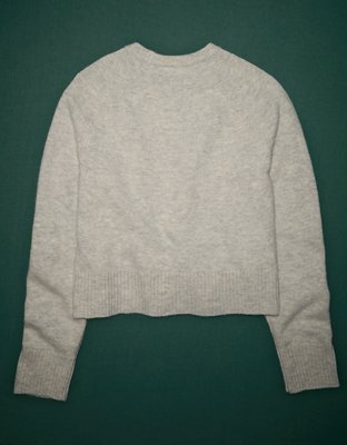 AE77 Premium Oversized Cropped Cashmere Sweater