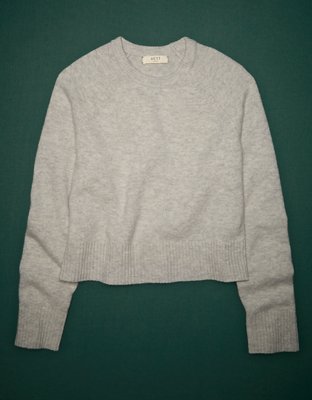 AE77 Premium Oversized Cropped Cashmere Sweater