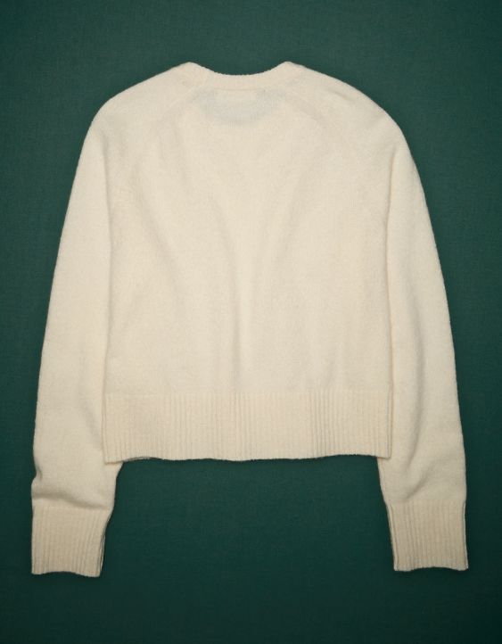 AE77 Premium Oversized Cropped Cashmere Sweater