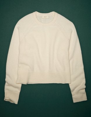 AE77 Premium Oversized Cropped Cashmere Sweater