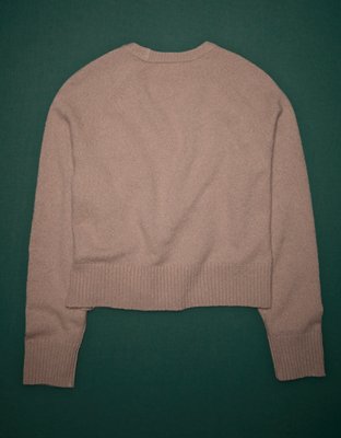 AE77 Premium Oversized Cropped Cashmere Sweater