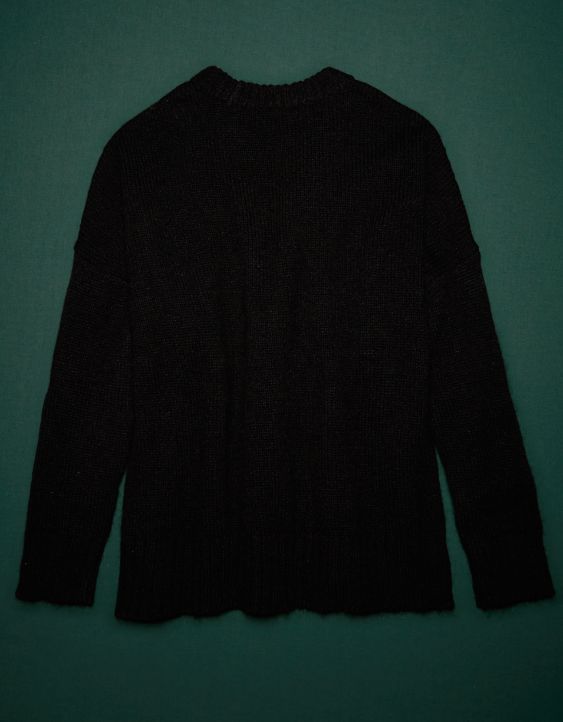 AE77 Premium Mohair-Blend Boyfriend Sweater