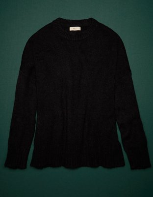 AE77 Premium Mohair-Blend Boyfriend Sweater