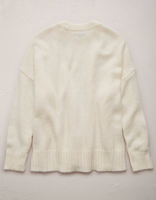 AE77 Premium Mohair-Blend Boyfriend Sweater