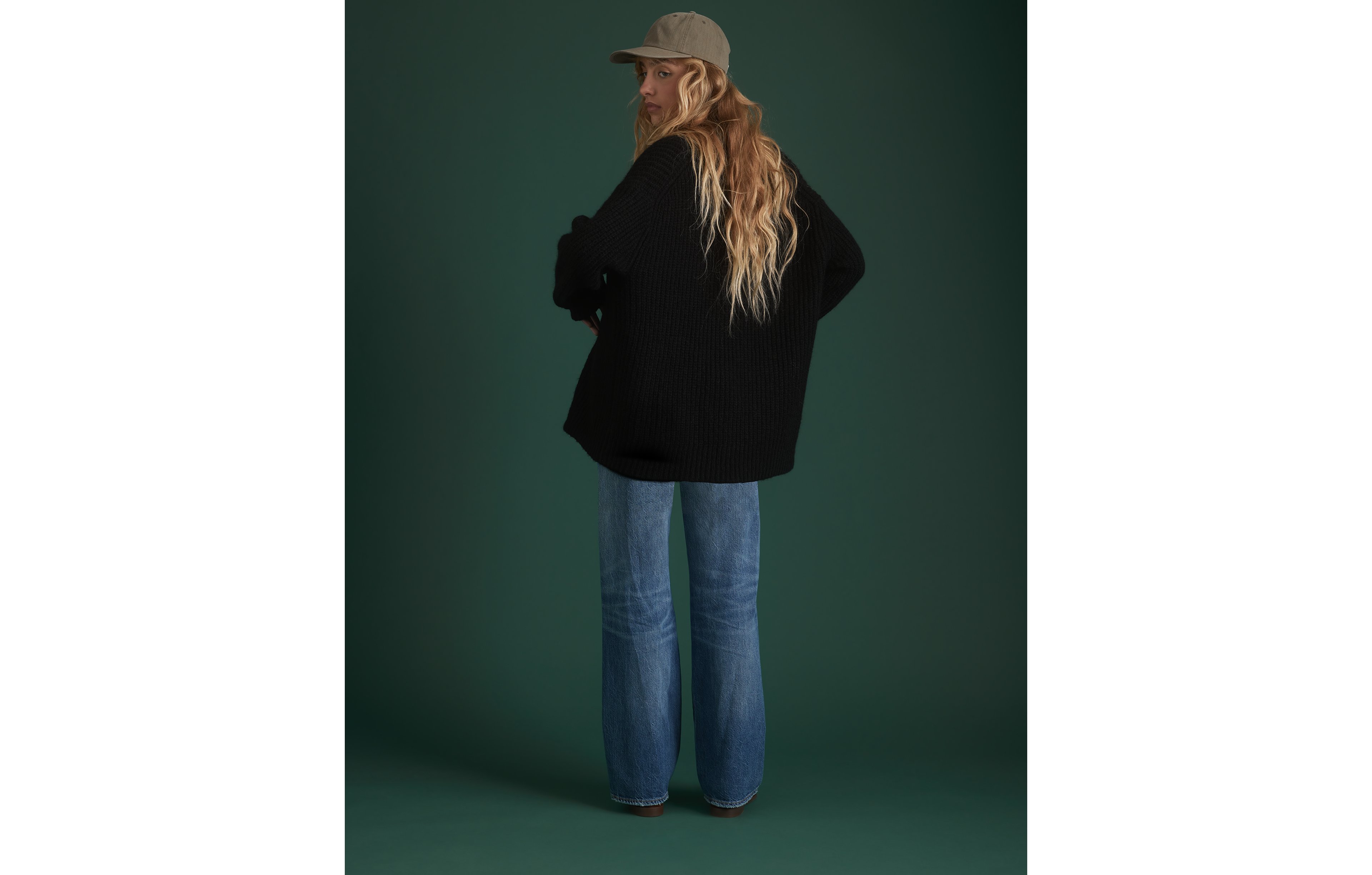 AE77 Premium Mohair Boyfriend Cardigan