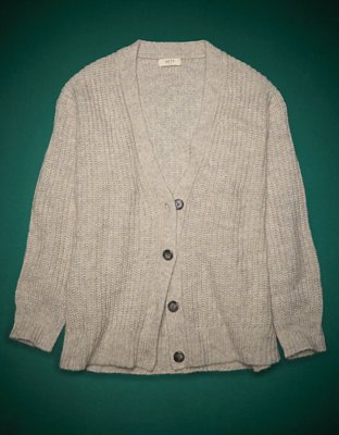 AE77 Premium Mohair Boyfriend Cardigan