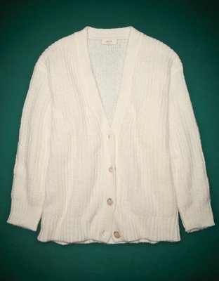 AE77 Premium Mohair Boyfriend Cardigan