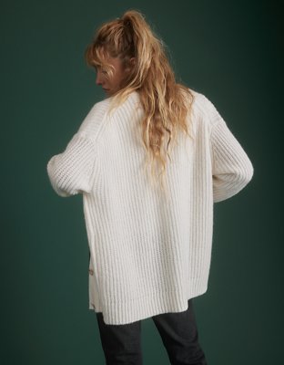 AE77 Premium Mohair Boyfriend Cardigan