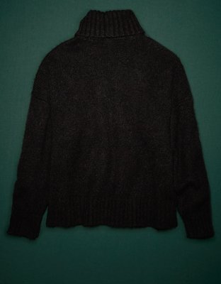 AE77 Premium Suéter con cuello de tortuga