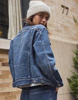 Shrunken hotsell jean jacket