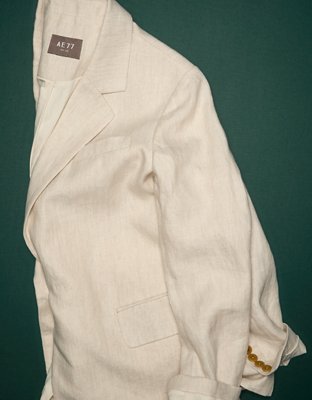 AE77 Premium Linen Oversized Blazer