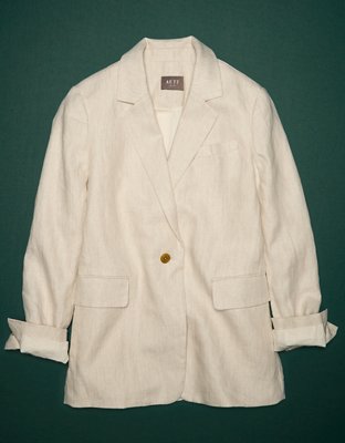 AE77 Premium Linen Oversized Blazer