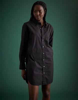 AE77 Premium Poplin Shirt Dress