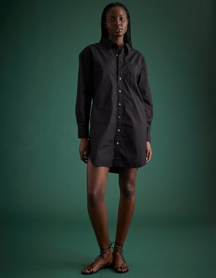 AE77 Premium Poplin Shirt Dress