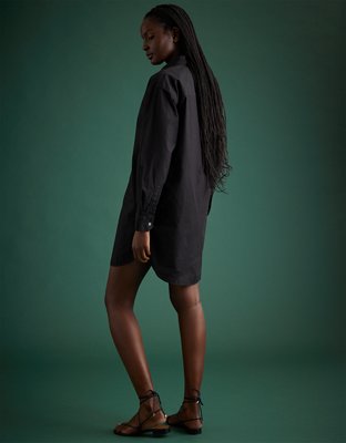 AE77 Premium Poplin Shirt Dress