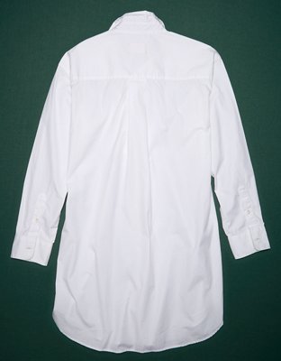 AE77 Premium Vestido Estilo Camisa de Popelina
