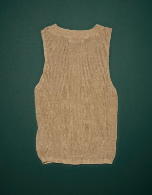 AE77 Premium Linen Sweater Tank Top