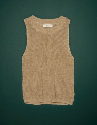 AE77 Premium Linen Sweater Tank Top