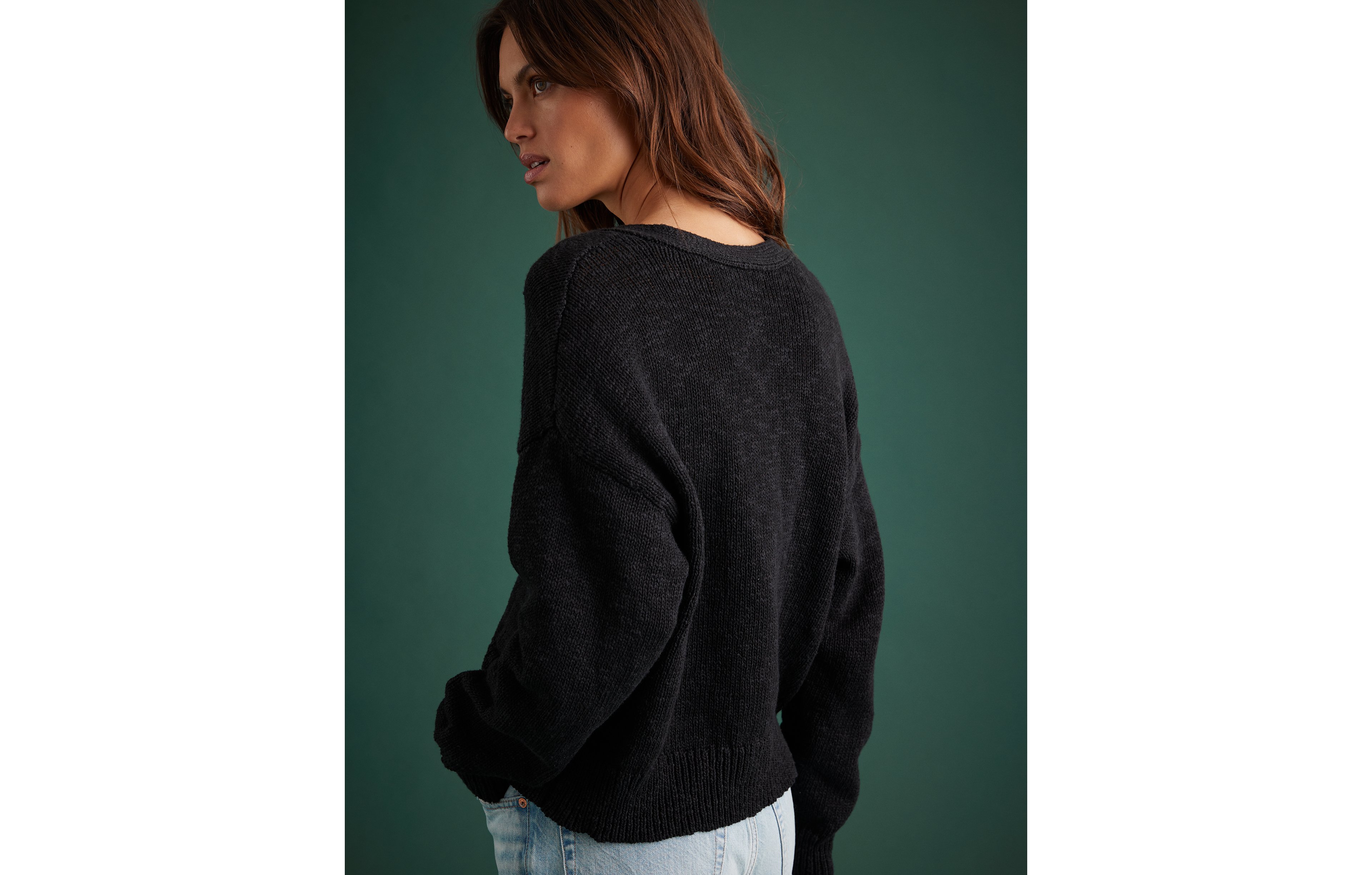 AE77 Premium Cropped Linen-Blend Sweater Cardigan