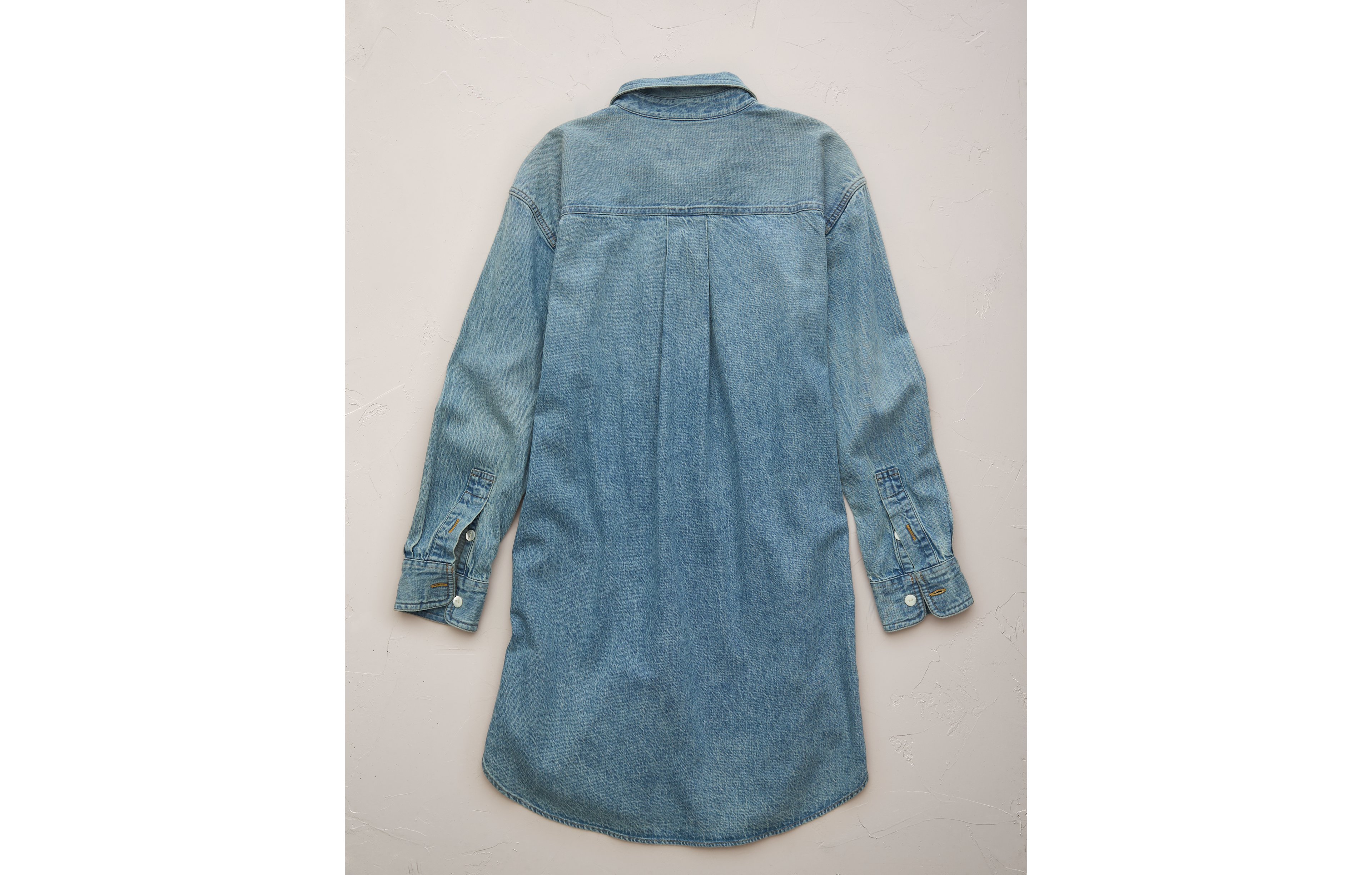 AE77 Premium Denim Shirt Dress