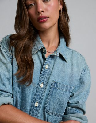 Premium Denim Shirtdress