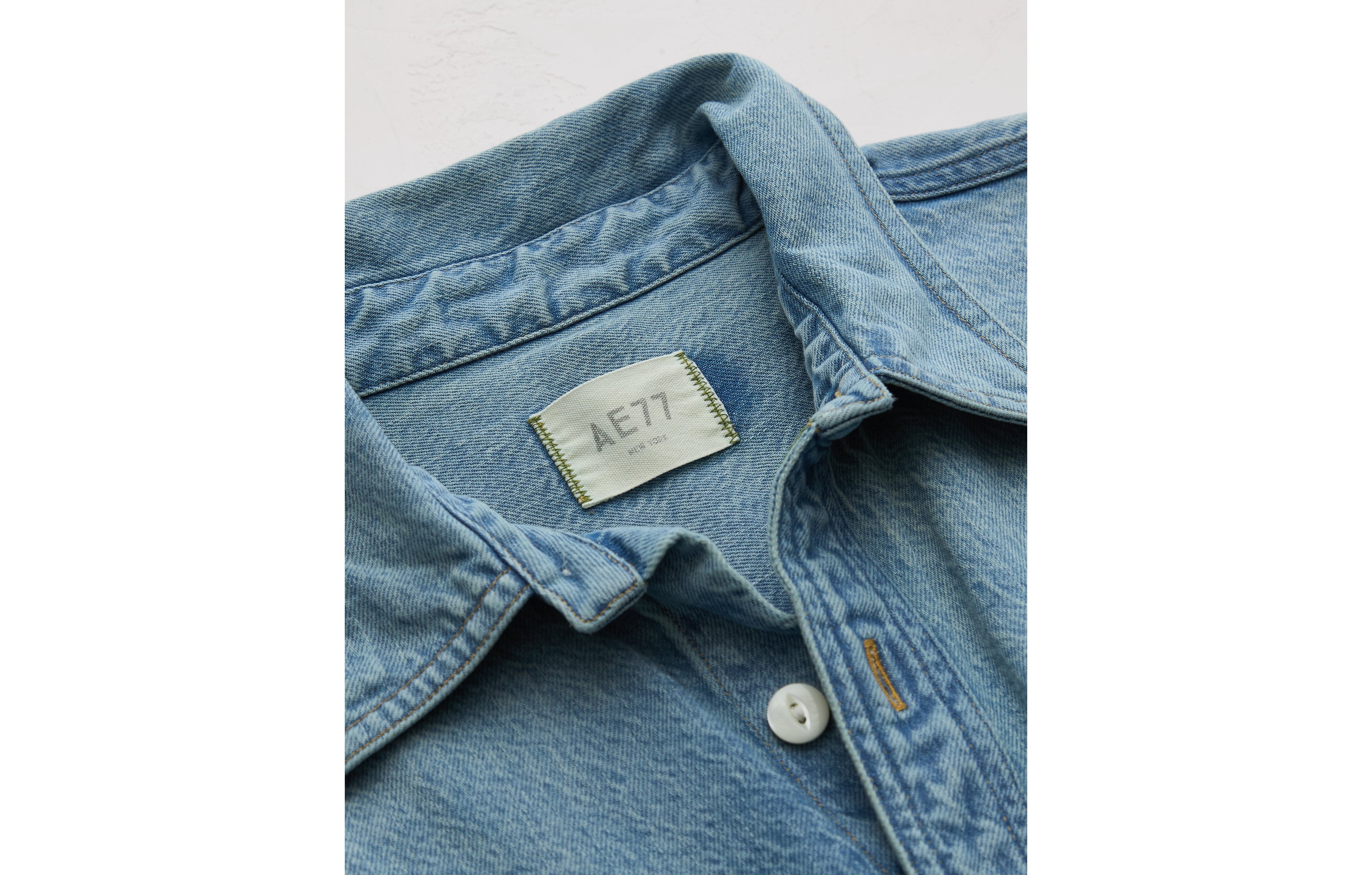 AE77 Premium Denim Shirt Dress