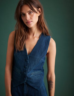 AE77 Premium Denim Vest