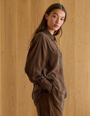 AE77 Premium Silk Button-Up Shirt - image 5