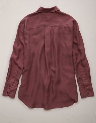 AE77 Premium Silk Button-Up Shirt