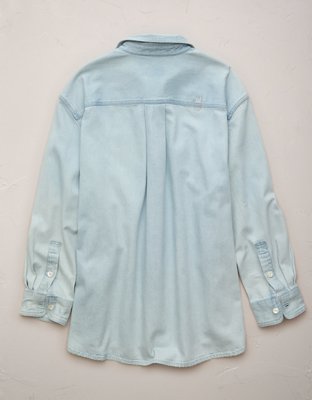 AE77 Premium Denim Boyfriend Shirt