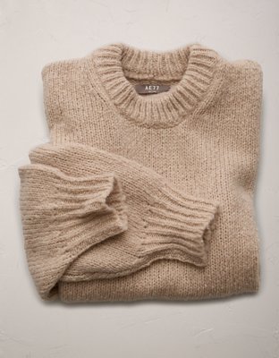 AE77 Premium Shrunken Cocoon Mock Neck Sweater