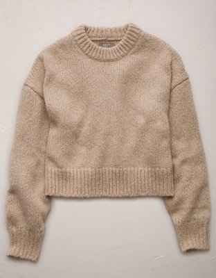 AE77 Premium Shrunken Cocoon Mock Neck Sweater