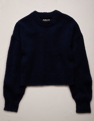 AE77 Premium Shrunken Cocoon Mock Neck Sweater