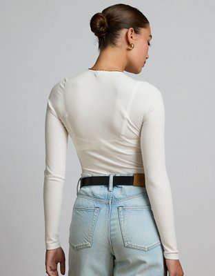 AE77 Premium Seamless Crew Neck Bodysuit