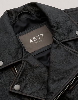 AE77 Leather Biker Jacket