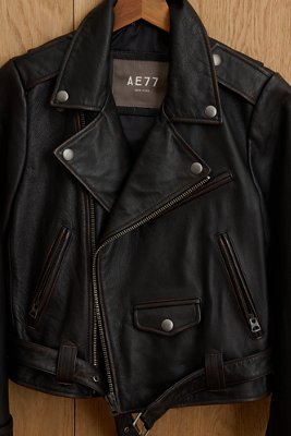 AE77 Leather Biker Jacket