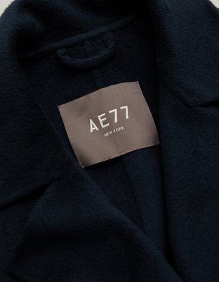 AE77 Premium Wool-Blend Wrap Coat