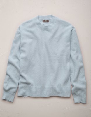 AE77 Premium Cashmere-Blend Crew Neck Boyfriend Sweater