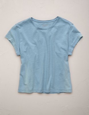 AE77 Premium T-shirt Cortada Recta con Cuello Redondo