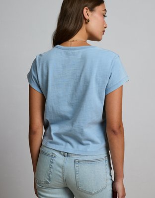 AE77 Premium Boxy Cropped Crewneck T-Shirt