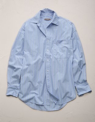 AE77 Premium Oversized Poplin Boyfriend Shirt