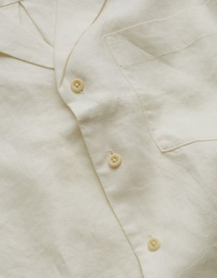 AE77 Premium Camisa de Lino Estilo Rústico
