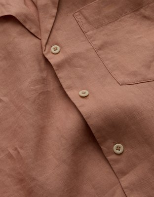 AE77 Premium Camisa de Lino Estilo Rústico
