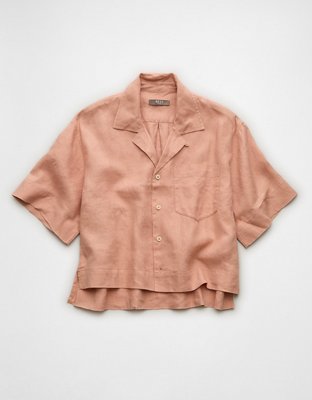 AE77 Premium Camisa de Lino Estilo Rústico