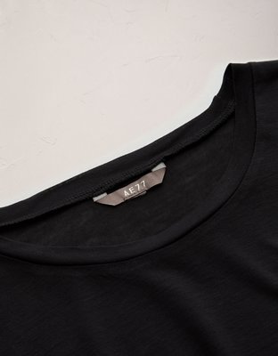 Женская футболка American Eagle AE77 Premium Sheer, цвет: Чёрный — фото 4