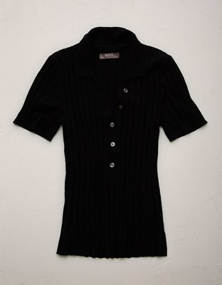 AE77 Premium Wool-Silk Blend Polo Shirt